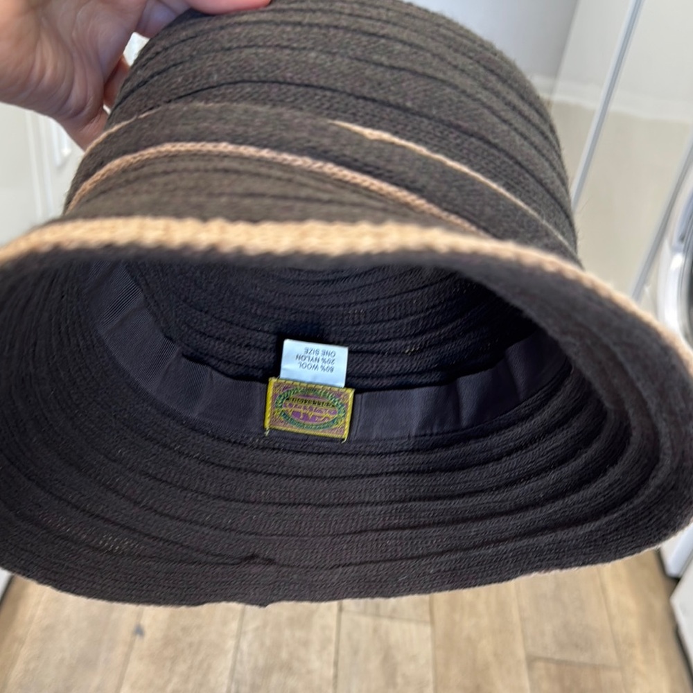 Scala Brown and Tan Women's Hat